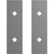 Ekena Millwork Premium Barn Door Hollow Core Plates (set of 2), Flint Gray GB6001HCPFG - alternate 5